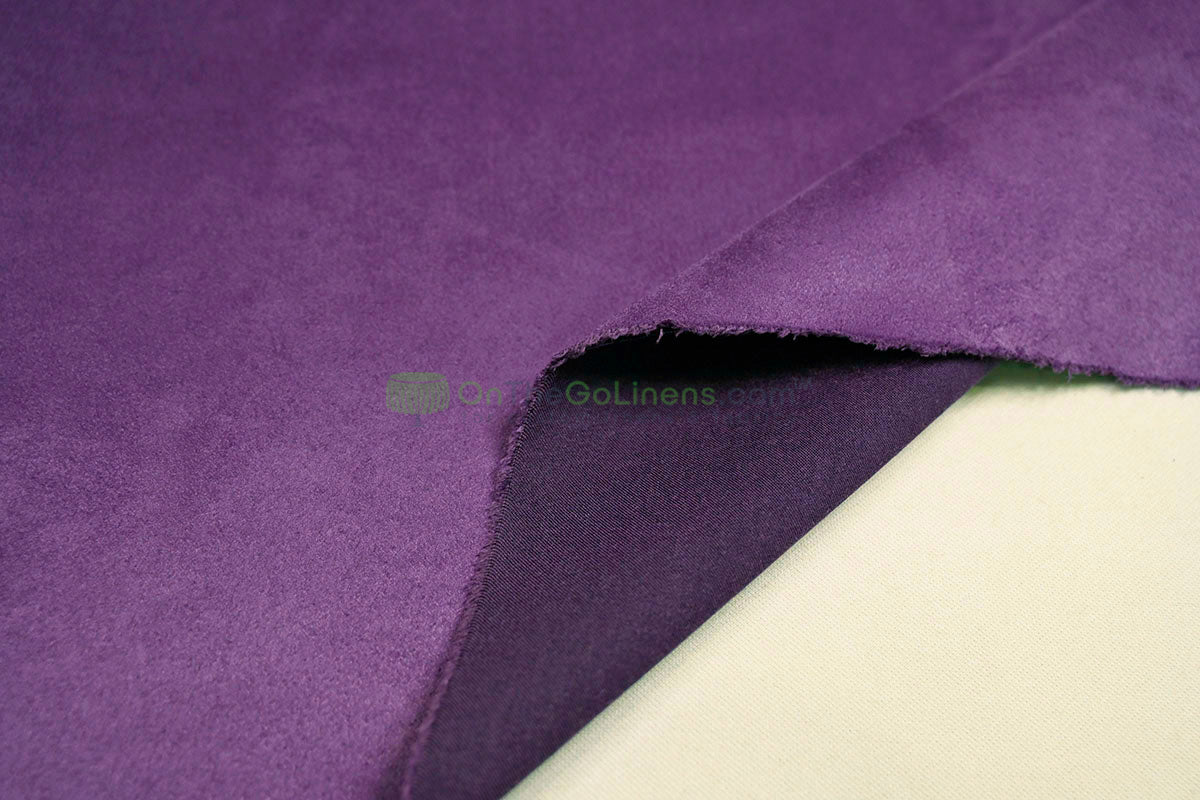 Micro Suede Fabric by the Yard and Wholesale Bolt | Faux Suede Fabric | Multiple Colors | 60" Wide |