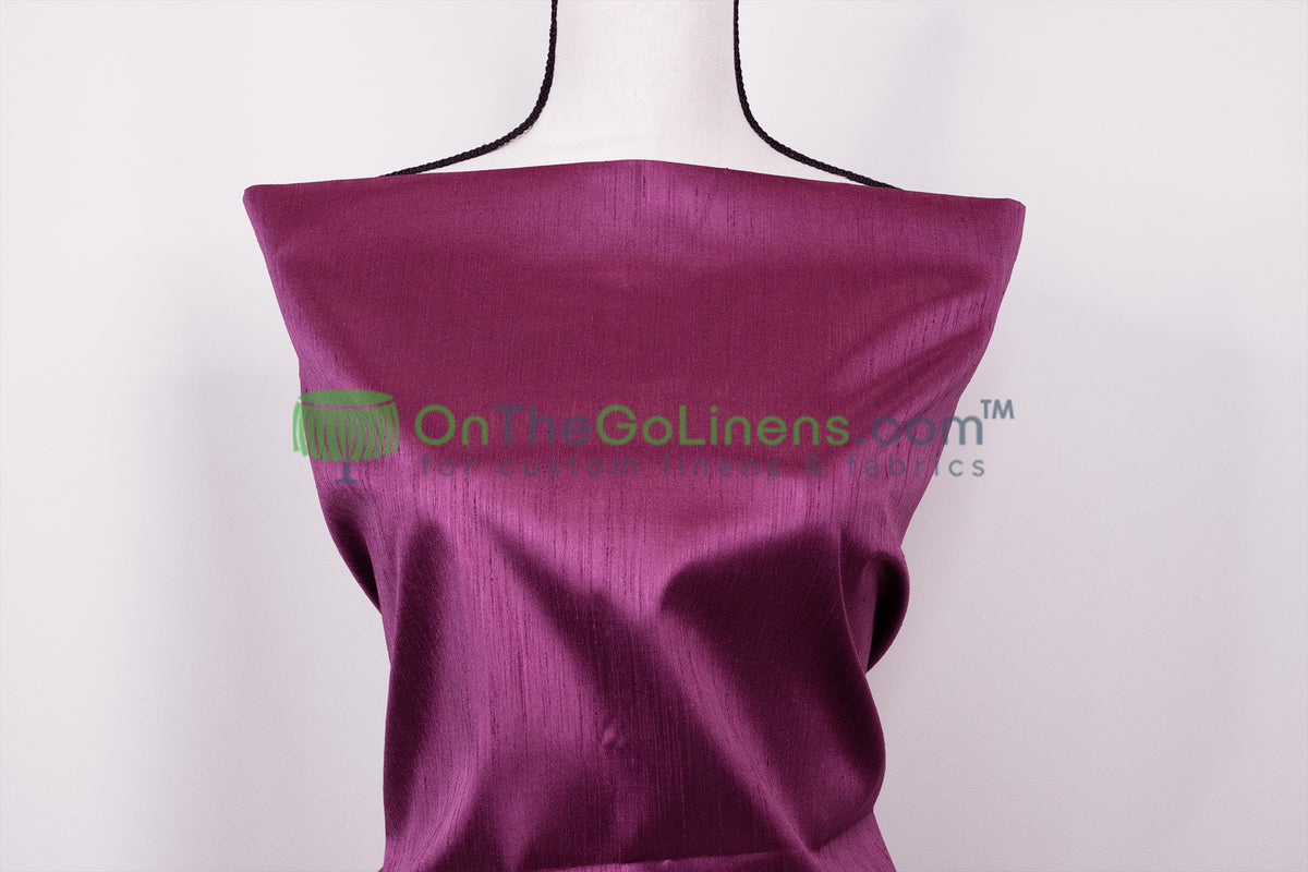 IFR Polyester Dupioni Fabric 120" Wide Extra Wide Silk Look 100% Polyester