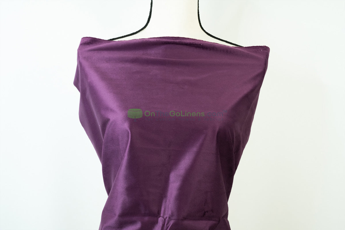 Double Wide Flame Retardant Event Drapery Velvet Fabric in Multiple Colors