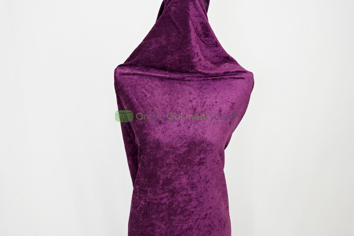 IFR Panne Velvet Event Drapery Panels | Crush Velour Curtains | Inherently Fire Retardant Drapery |Multiple Colors |