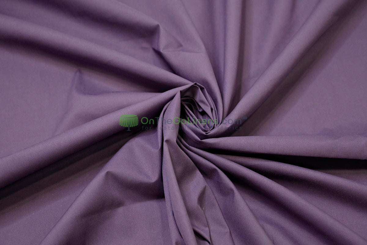 Woven Poly Cotton Broadcloth Fabric by the Yard | Polycotton Fabric | Multiple Colors | 60" Wide | 80/20 Blend |