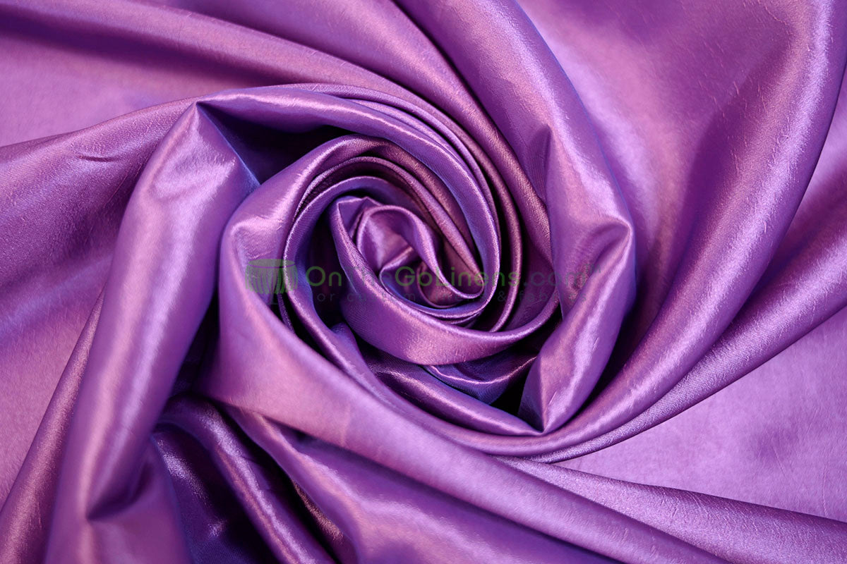 Taffeta Fabric by the Yard | Non Stretch Taffeta | 60" Wide | 75 Colors Available | Wholesale Bolt Available |