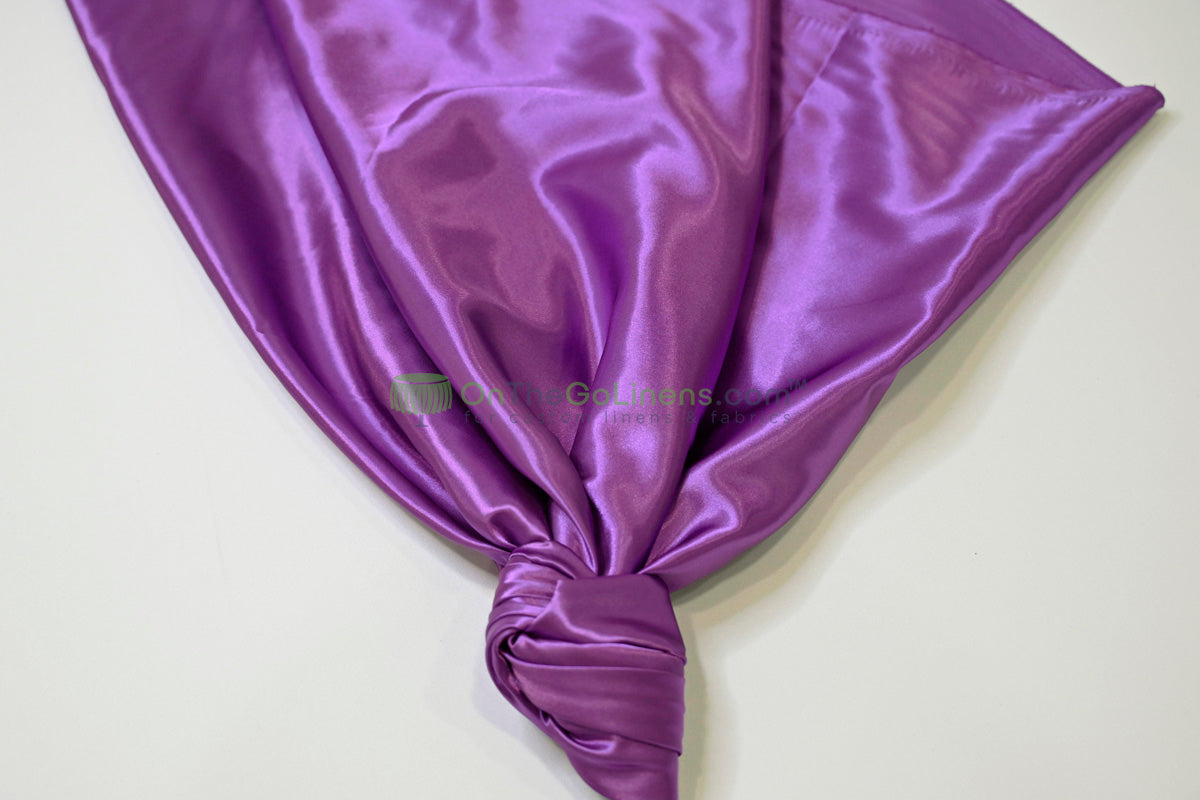 Stretch Charmeuse Fabric by the Yard | Silky Soft Stretch Satin Fabric | 4% Spandex | Multiple Colors |