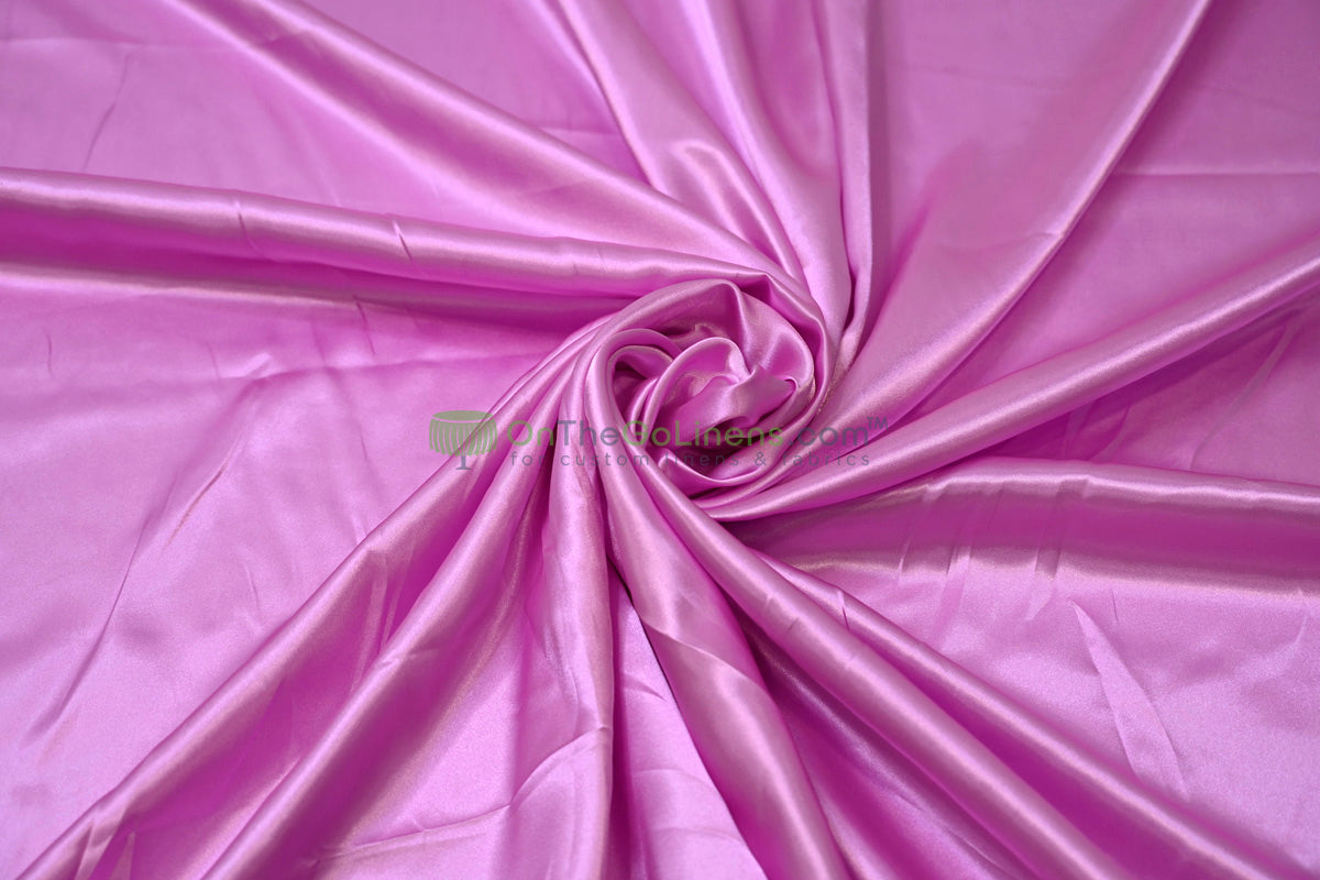 Charmeuse Satin Table Linens, Table Overlays, Table Drapes and Banquets | Multiple IFR Satin Colors |