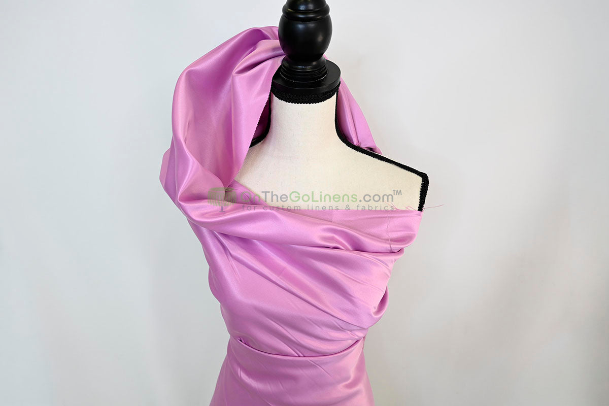 Lamour Satin Fabric by the Yard & Bolt | 100% Polyester Semi Dull Heavy Satin Fabric | 60" Wide | Multiple Colors |