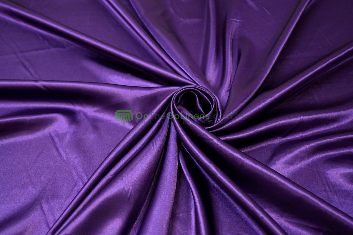 Charmeuse Satin Table Linens, Table Overlays, Table Drapes and Banquets | Multiple IFR Satin Colors |