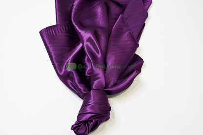 Stretch Charmeuse Fabric by the Yard | Silky Soft Stretch Satin Fabric | 4% Spandex | Multiple Colors |