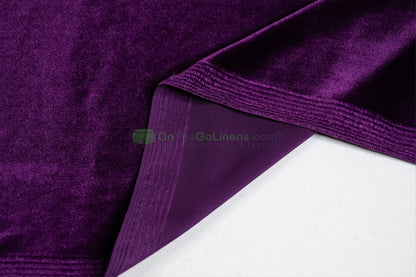 Stretch Velvet Tablecloths | Soft and Smooth Spandex Velvet Table Linens | Multiple Colors |