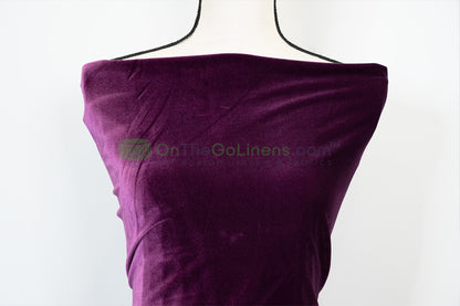 Stretch Velvet Tablecloths | Soft and Smooth Spandex Velvet Table Linens | Multiple Colors |