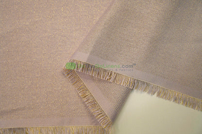 Metallic Vintage Linen Fabric by the Yard | Metallic Burlap Fabric | 60" Wide | 100% Polyester |