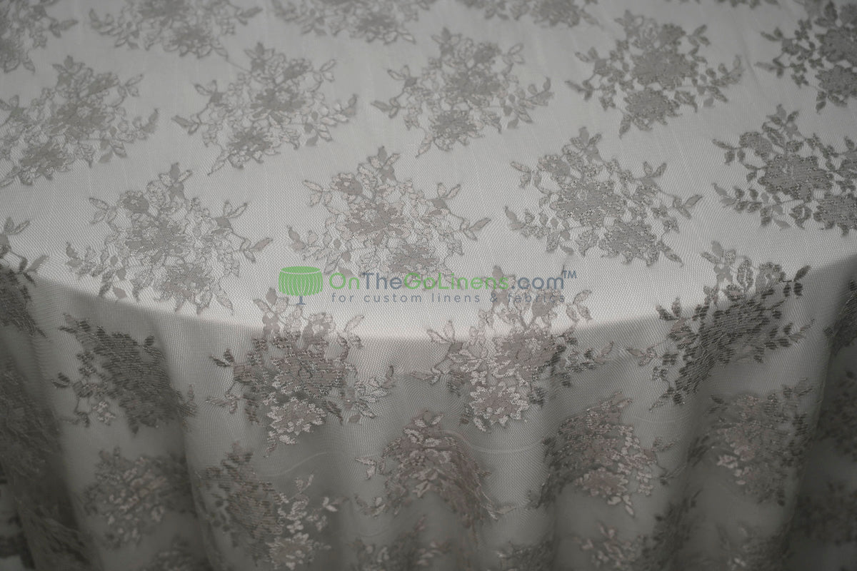 Chantilly Lace Fabric | Elegant Floral Lace | Lightweight & Sheer | Ideal for Bridal & Evening Wear