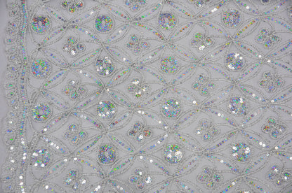 Coco Star Embroidery Table Overlays | Metallic Coco Star Embroidery Table Overlays in Gold and Silver |