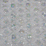 Coco Star Embroidery Table Overlays | Metallic Coco Star Embroidery Table Overlays in Gold and Silver |