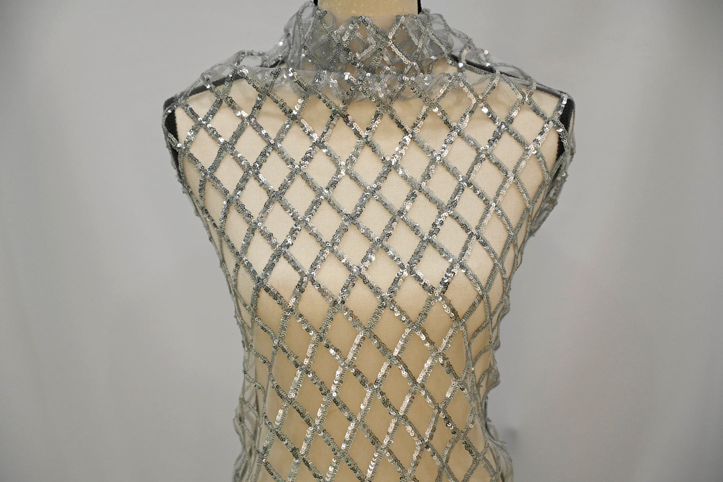 Luxury Glitz Mesh Embroidery Fabric | 52" Wide | Multiple Colors |