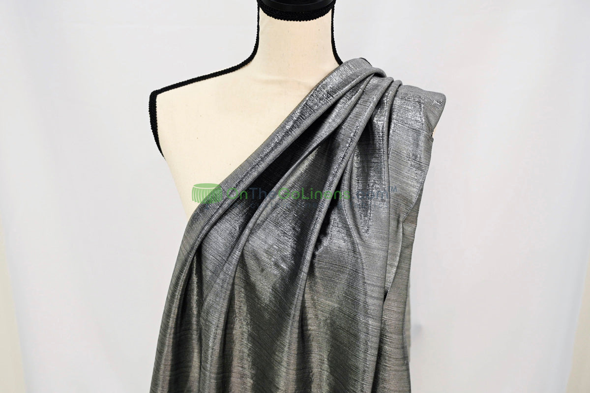 Metallic Stretch Slinky Fabric by the Yard | 58” Wide | 2 Way Stretch | Multiple Colors