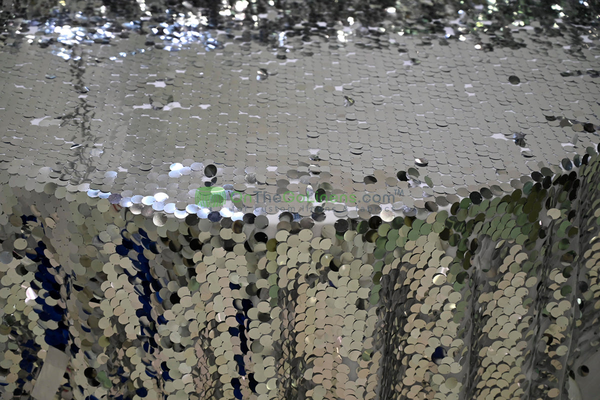 Payette Sequins Table Linens | Paillette Fish Scale Sequins Tablecloths | Multiple Colors |