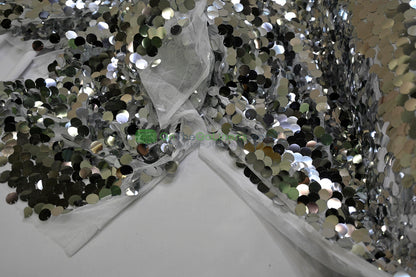 Payette Sequins Table Linens | Paillette Fish Scale Sequins Tablecloths | Multiple Colors |
