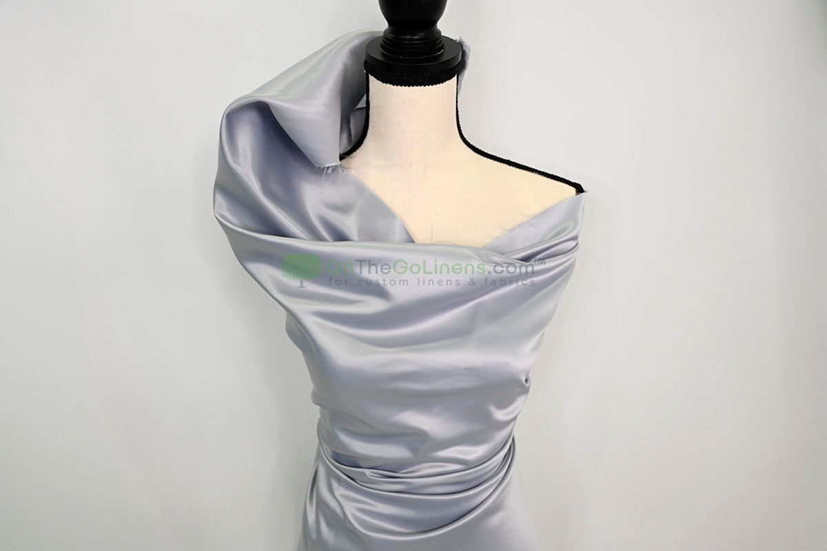 Lamour Satin Fabric by the Yard & Bolt | 100% Polyester Semi Dull Heavy Satin Fabric | 60" Wide | Multiple Colors |