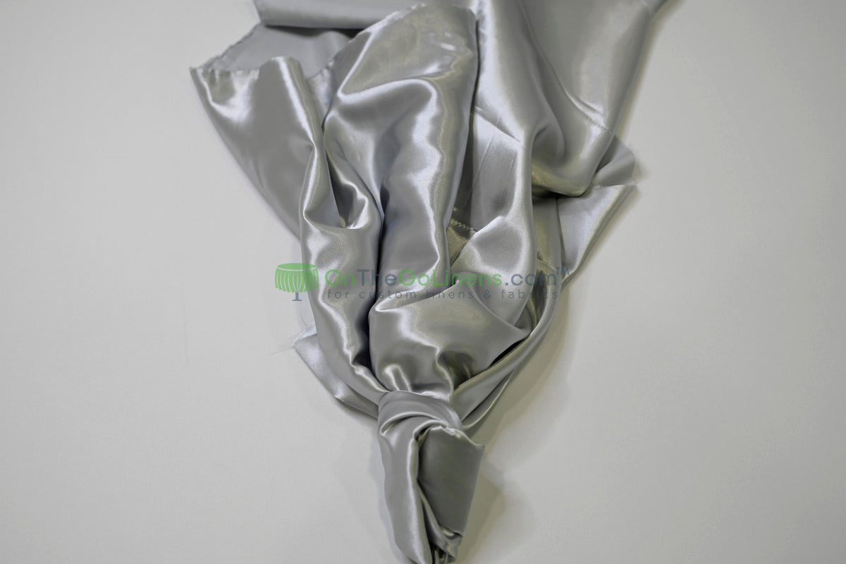 Stretch Charmeuse Fabric by the Yard | Silky Soft Stretch Satin Fabric | 4% Spandex | Multiple Colors |
