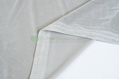 Stretch Velvet Tablecloths | Soft and Smooth Spandex Velvet Table Linens | Multiple Colors |