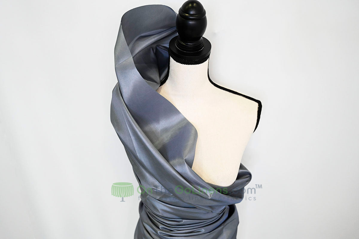 Taffeta Fabric by the Yard | Non Stretch Taffeta | 60" Wide | 75 Colors Available | Wholesale Bolt Available |