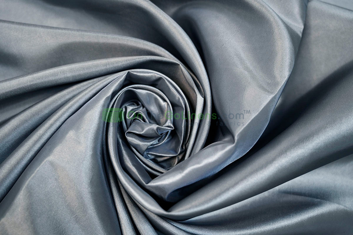 Taffeta Fabric by the Yard | Non Stretch Taffeta | 60" Wide | 75 Colors Available | Wholesale Bolt Available |