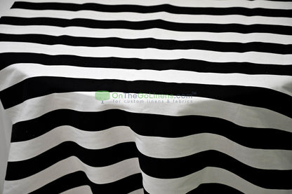 100% Cotton Canvas 2" Stripe Fabric | Sold by the Yard | Four Colors Available | 60" Wide |