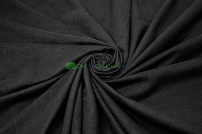 Soft Utility: Black Cotton Flannel Fabric