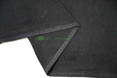 Soft Utility: Black Cotton Flannel Fabric