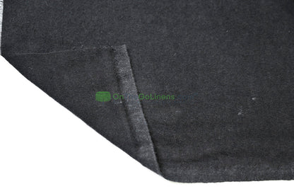 Soft Utility: Black Cotton Flannel Fabric