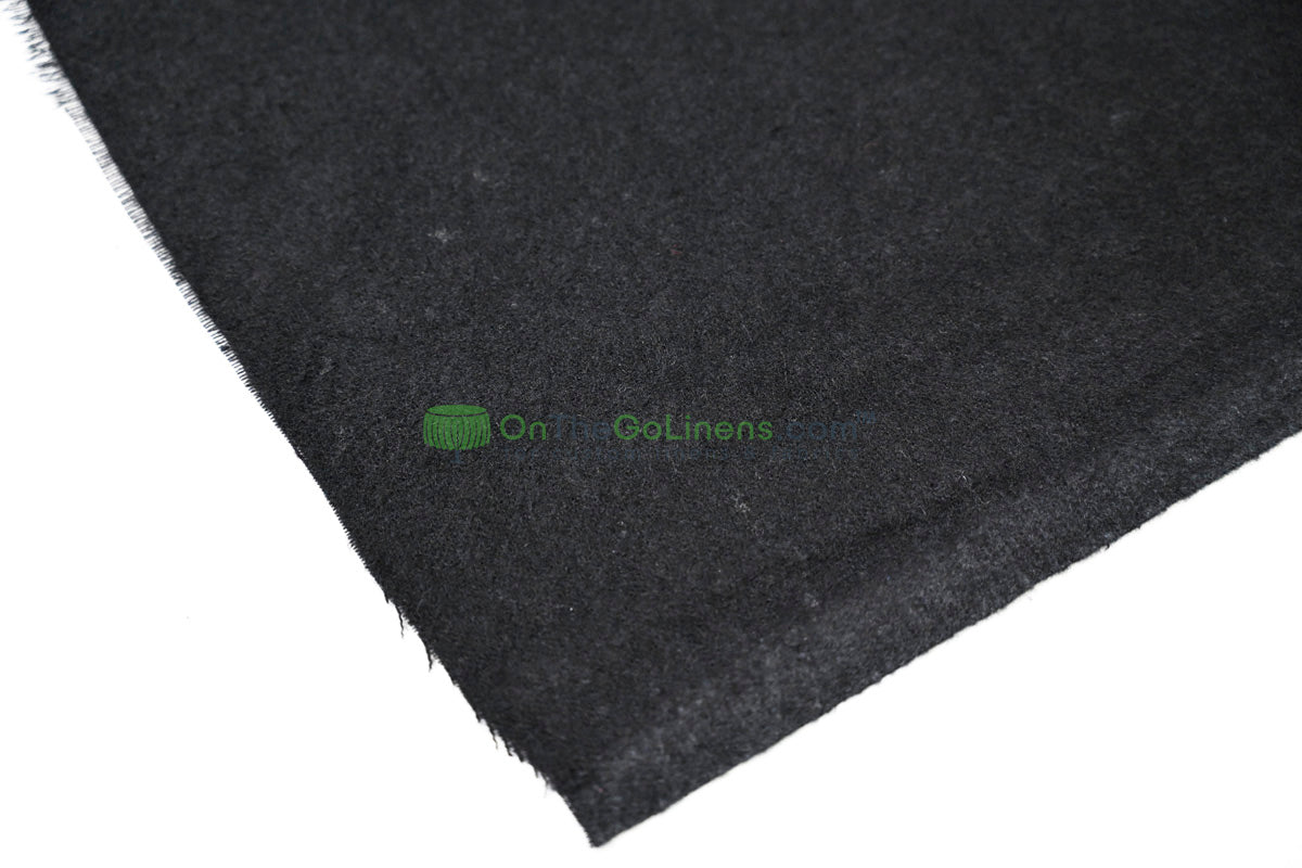 Soft Utility: Black Cotton Flannel Fabric