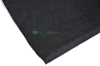 Soft Utility: Black Cotton Flannel Fabric
