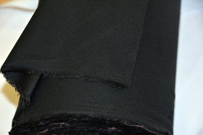 Fire Retardant Duvetyn Fabric by the Yard & Wholesale Bolt | 100% Cotton Commando Cloth | Stage Cover Fabric | White and Black |