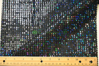 Holographic Mini Square Sequins Fabric | 54” Wide | Lightweight Sparkle for Costumes & Dancewear
