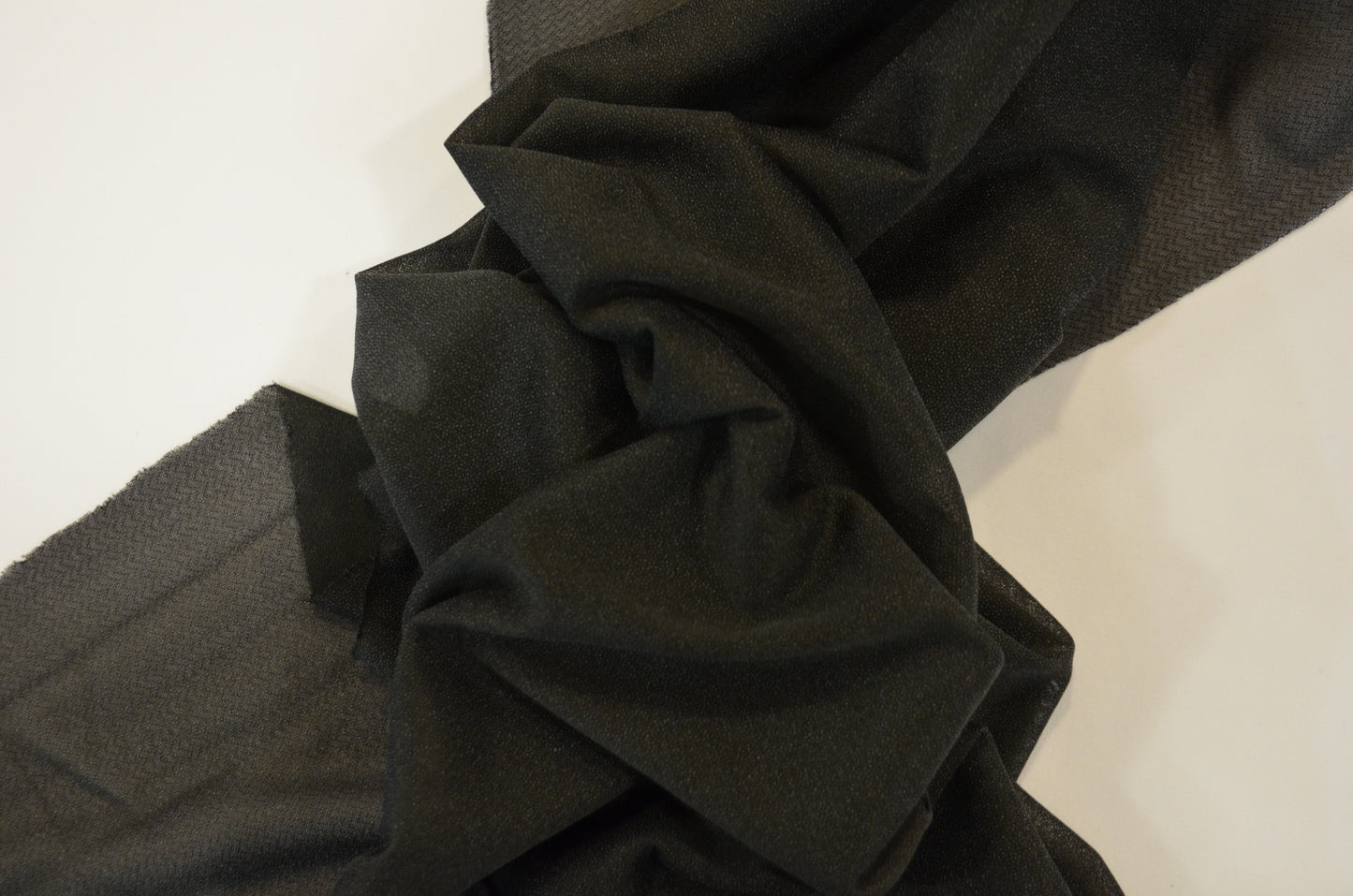 Tricot Fusing Fabric by the Yard | Interfacing Lining Fabric | Glue on Tricot Fabric | 60" Wide | White and Black | 65 GSM |