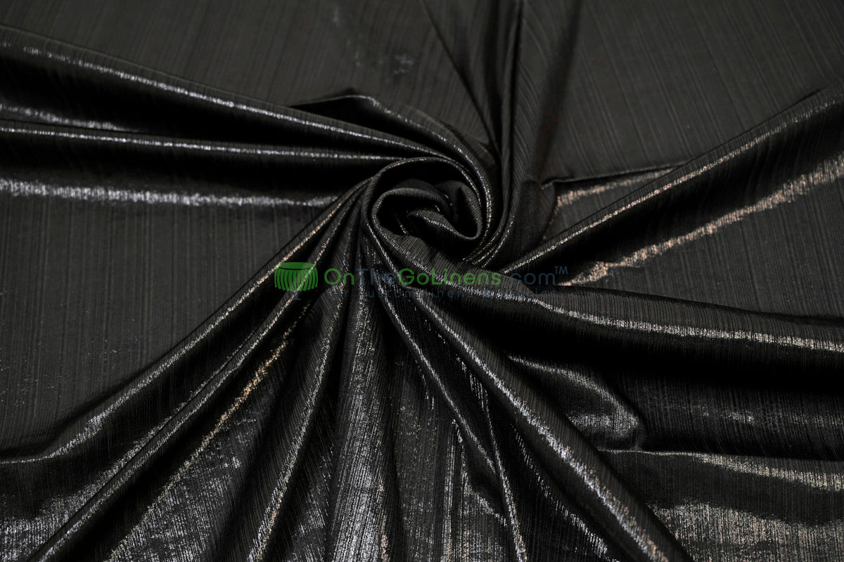 Metallic Stretch Slinky Fabric by the Yard | 58” Wide | 2 Way Stretch | Multiple Colors