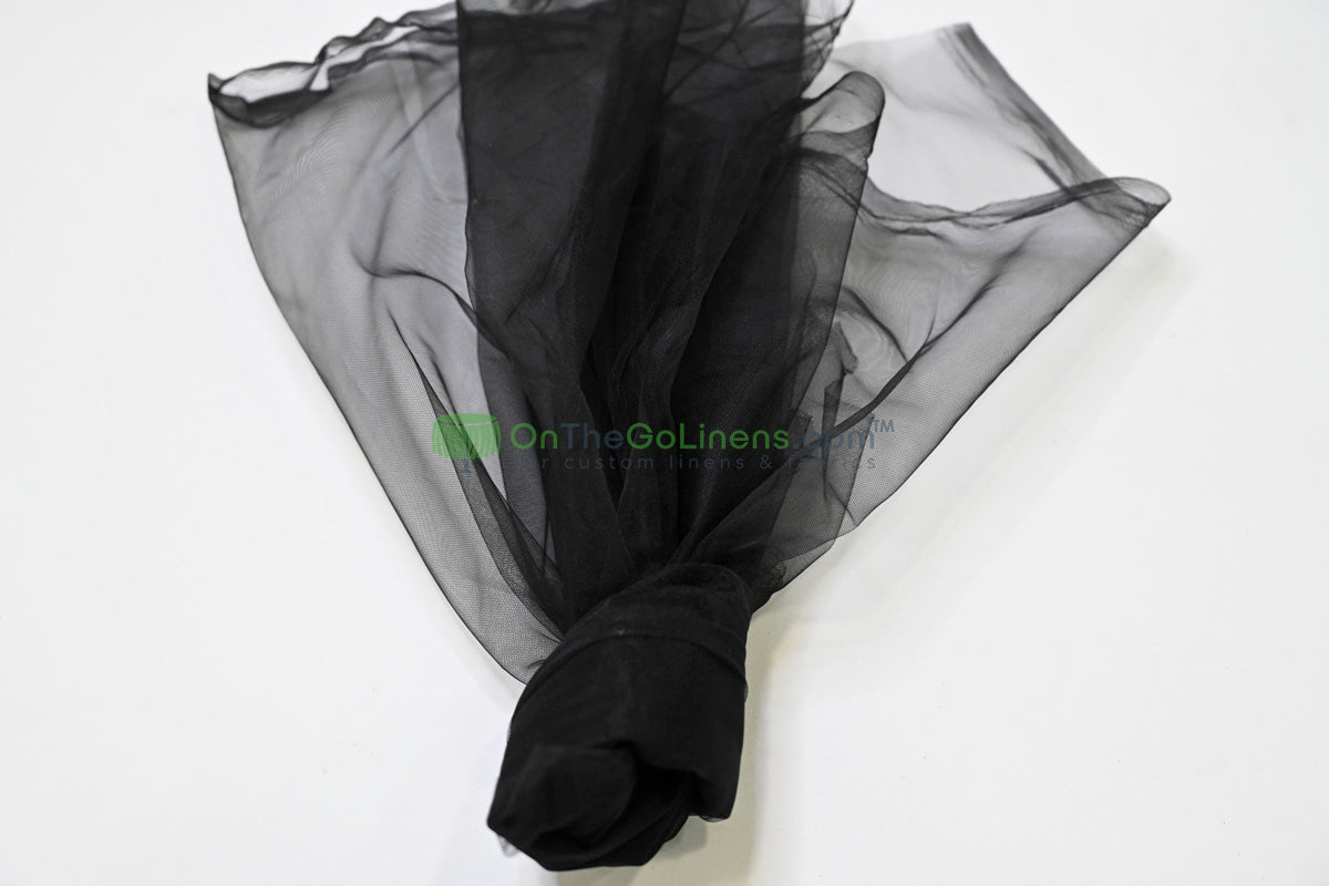 Micro Mesh Tulle Fabric | 60" Wide Mechanical Stretch Micro Mesh Tulle Fabric | 100% Polyester |