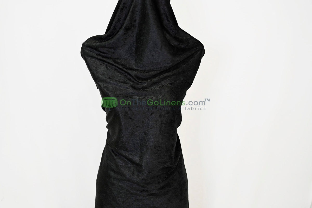 IFR Panne Velvet Event Drapery Panels | Crush Velour Curtains | Inherently Fire Retardant Drapery |Multiple Colors |