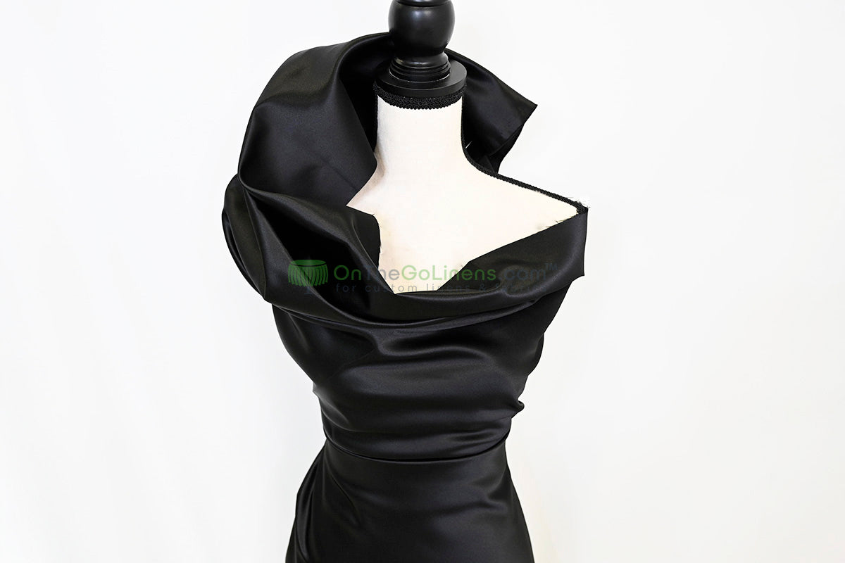 Lamour Satin Fabric by the Yard & Bolt | 100% Polyester Semi Dull Heavy Satin Fabric | 60" Wide | Multiple Colors |