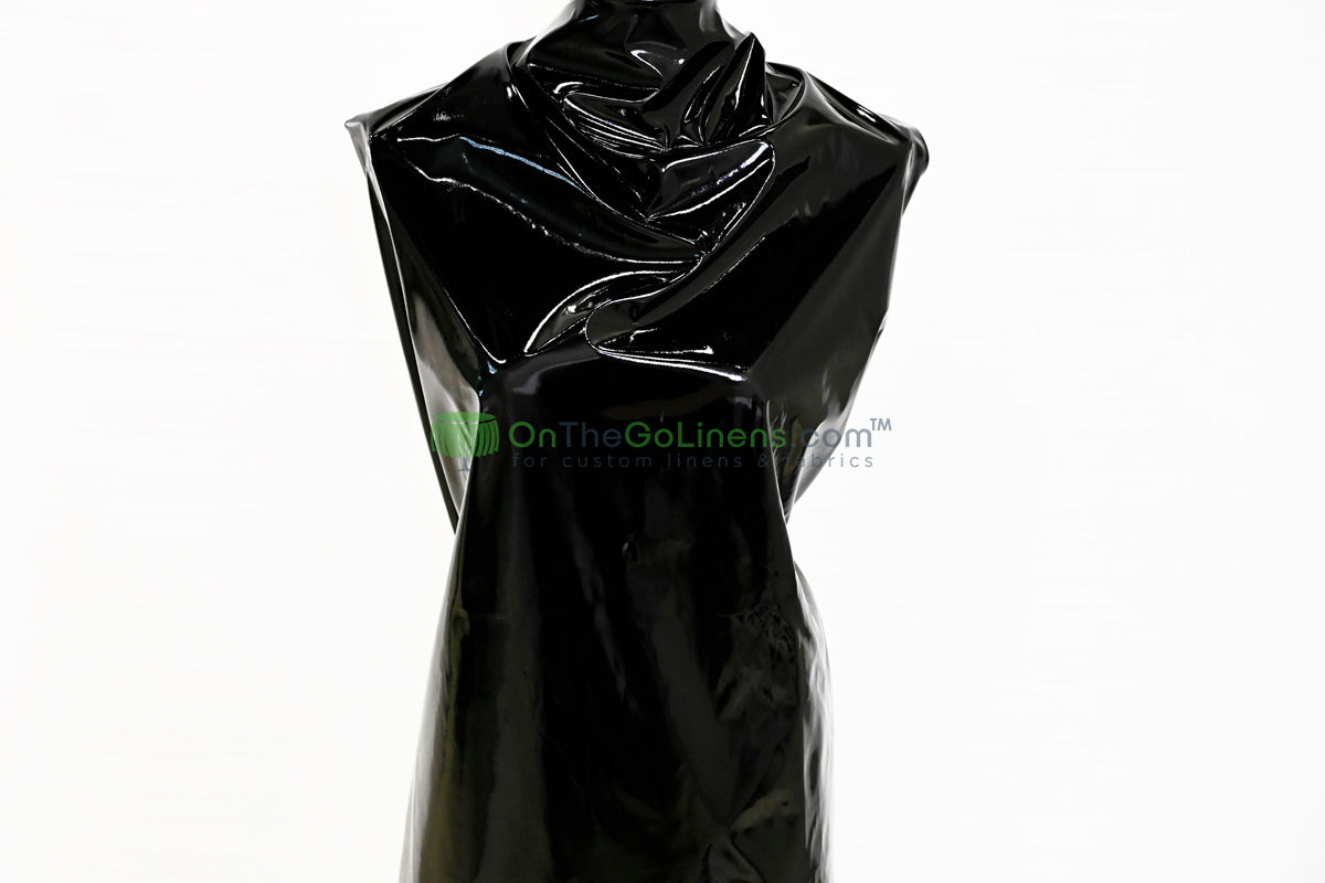 Shiny Patent Vinyl | Flexible Stretch - 94% Polyester, 6% Spandex | 60" Wide