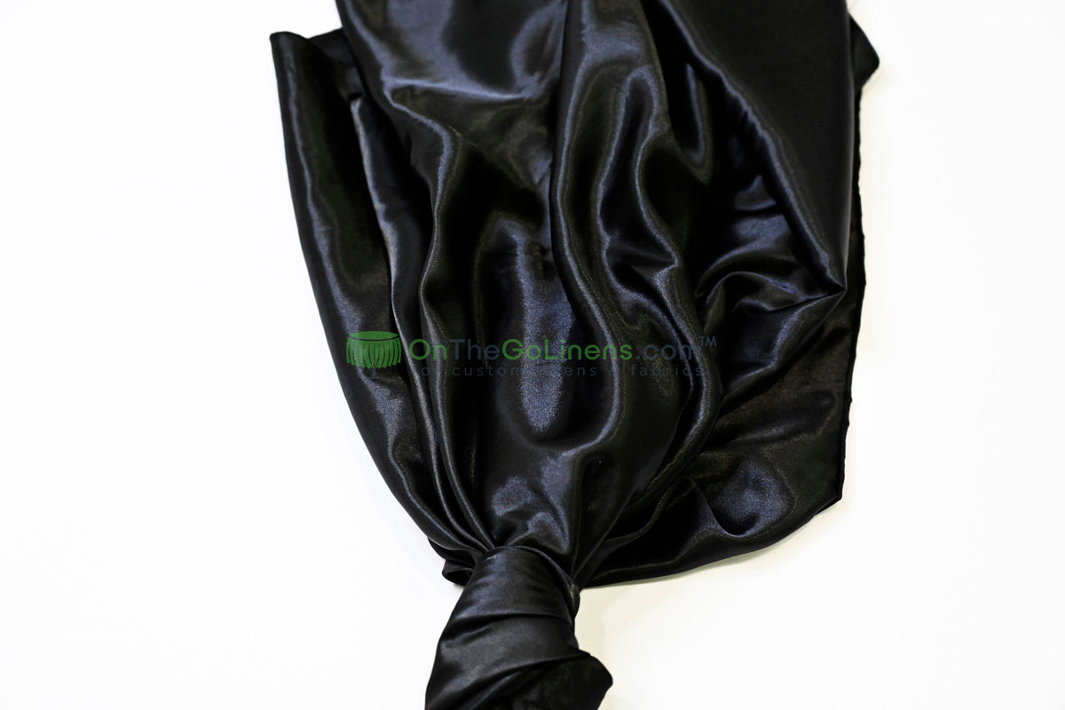 Stretch Charmeuse Fabric by the Yard | Silky Soft Stretch Satin Fabric | 4% Spandex | Multiple Colors |