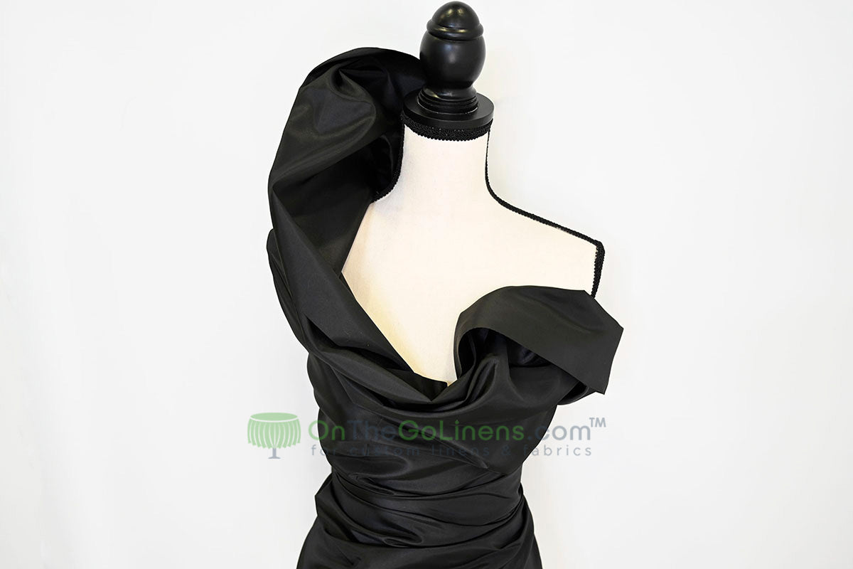 Taffeta Fabric by the Yard | Non Stretch Taffeta | 60" Wide | 75 Colors Available | Wholesale Bolt Available |