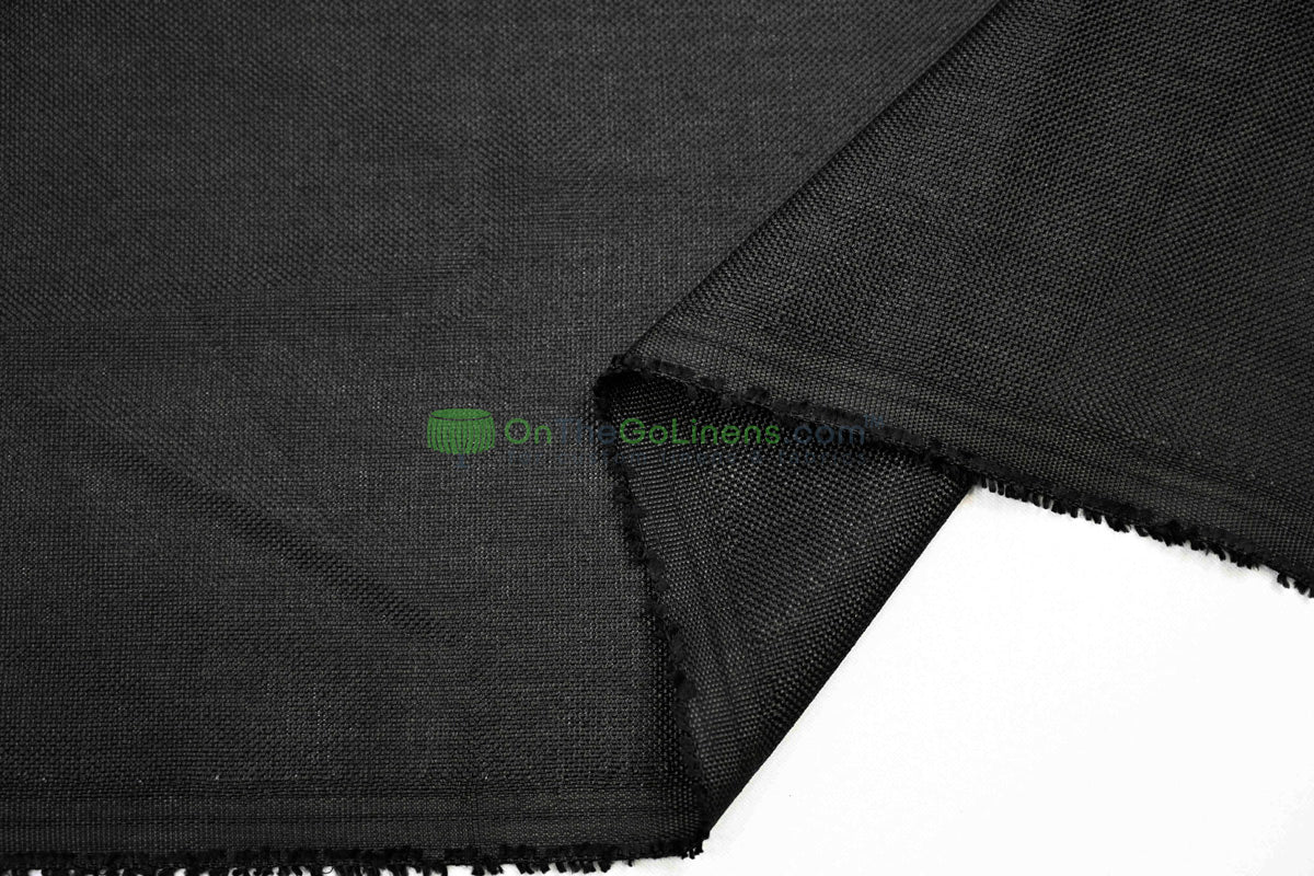 Vintage Linen Event Drapery Panels | Imitation Burlap Curtains | Washable 100% Polyester Burlap |