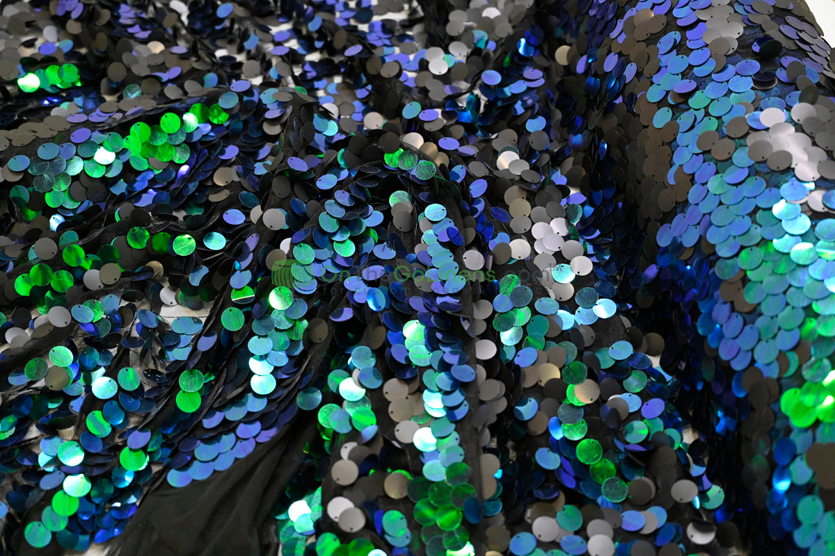 Payette Sequins Table Linens | Paillette Fish Scale Sequins Tablecloths | Multiple Colors |