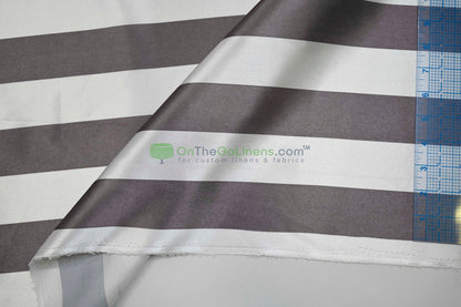 2" Stripe Charmeuse Satin Print Table Runners