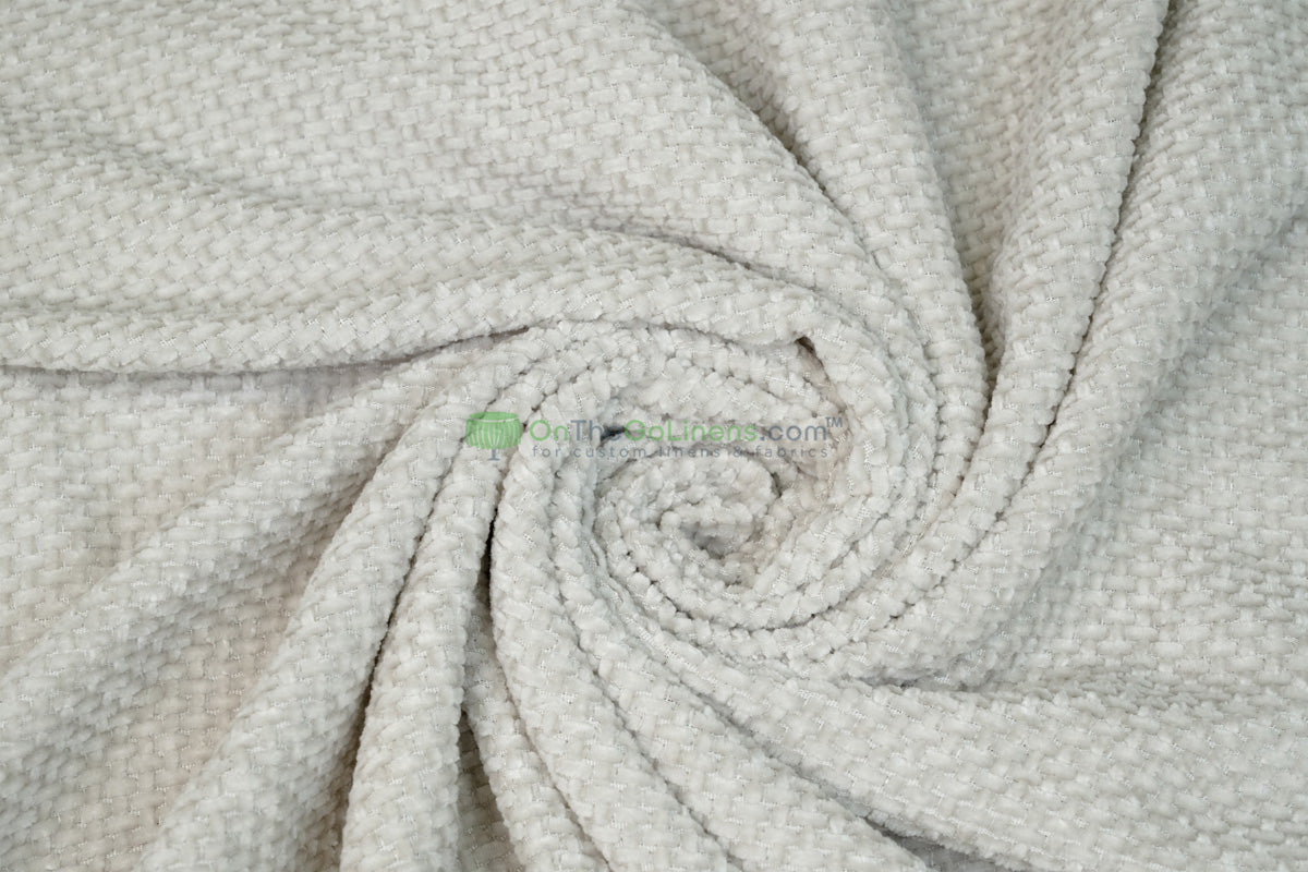 Cozy Chenille Upholstery Fabric by the Yard | Soft Woven Polyester for Furniture & Home Décor