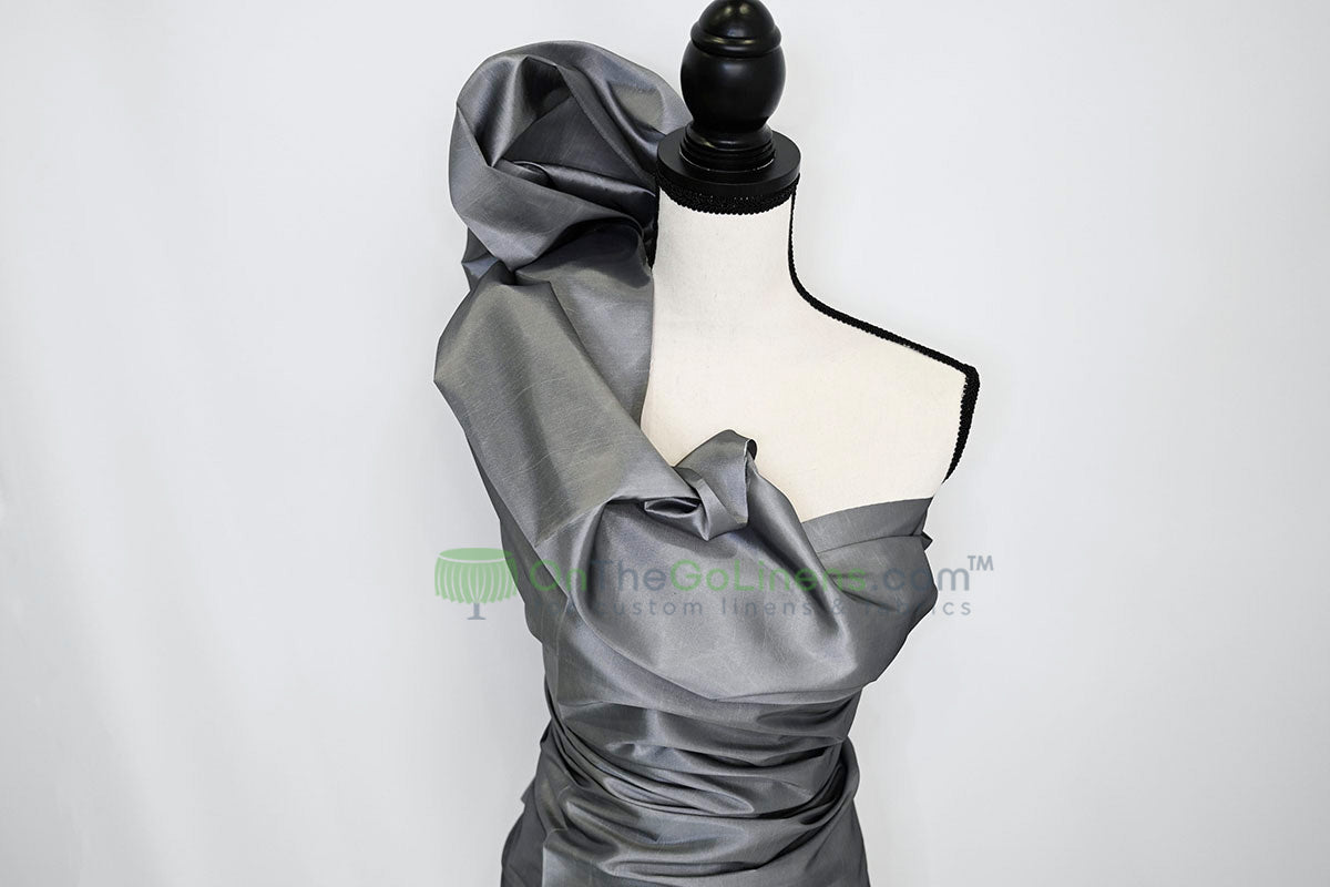 Taffeta Fabric by the Yard | Non Stretch Taffeta | 60" Wide | 75 Colors Available | Wholesale Bolt Available |