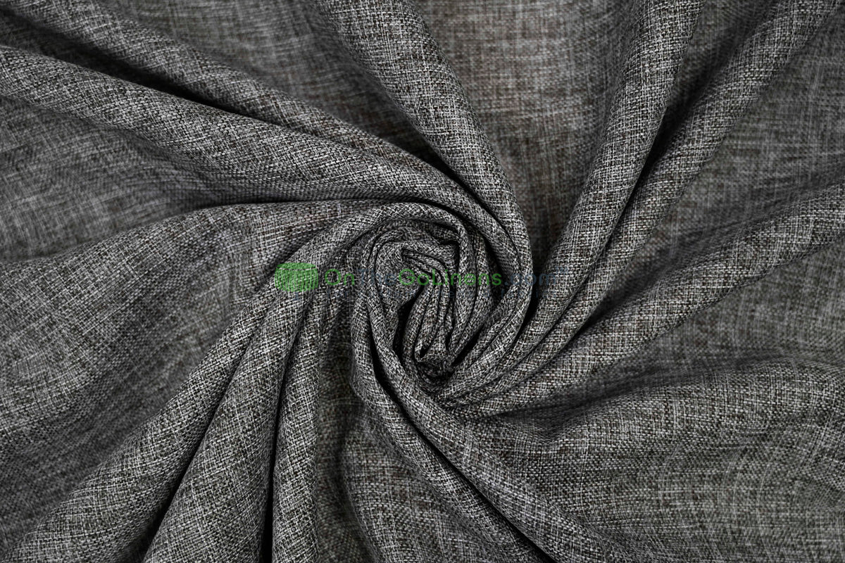 Vintage Linen Event Drapery Panels | Imitation Burlap Curtains | Washable 100% Polyester Burlap |