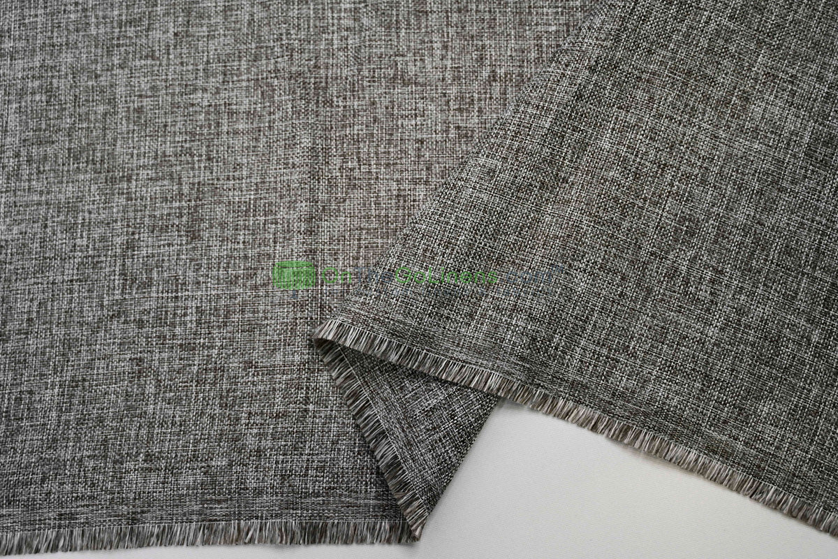 Vintage Linen Event Drapery Panels | Imitation Burlap Curtains | Washable 100% Polyester Burlap |