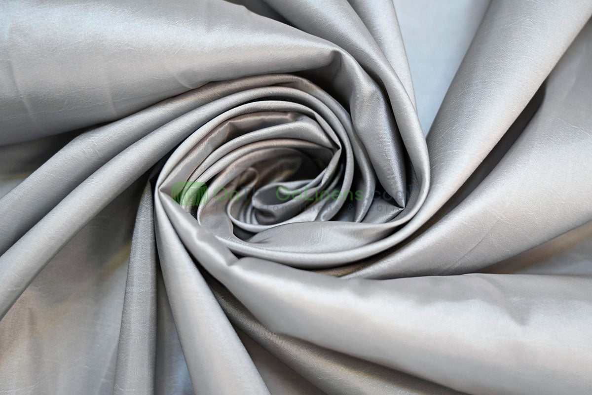 Taffeta Fabric by the Yard | Non Stretch Taffeta | 60" Wide | 75 Colors Available | Wholesale Bolt Available |
